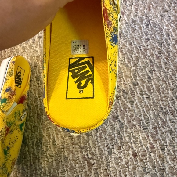 Vans Size 8.5 Men / 10 Women Classic Slip on Mule ‘Overspray - Freesia” Like New - Picture 8 of 13